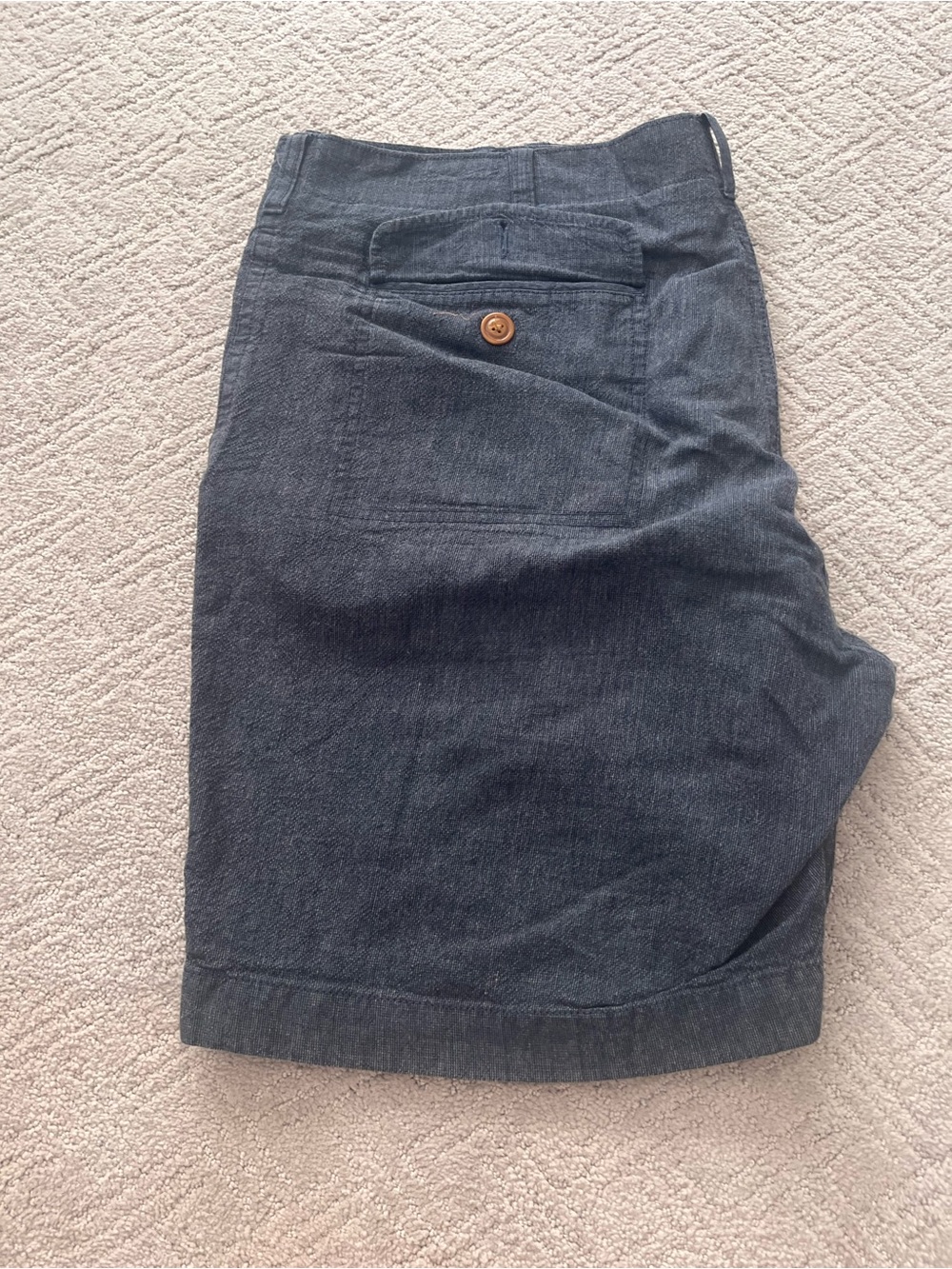J. Crew Dark Gray Flat-Front Men's Shorts